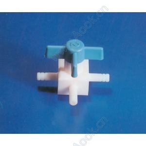 フッ素樹脂製三方コック０１６．８０３．２ [5-5368-13]