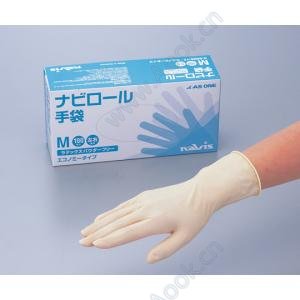 ナビロール手袋ラテックスパウダーフリーＭ [0-5905-22]