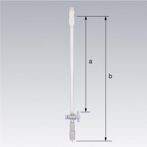 SPCクロマトカラム　PTFEコック　内径12mm 上部SPCー19 下部SPCー19 [032130-12]