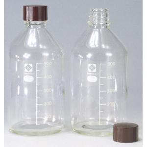 滅菌びん　丸形　白　容量500ｍL [016600-500A]
