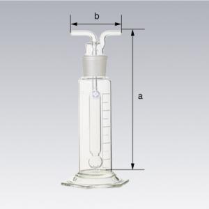 共通すり合わせガス洗浄びん　ムエンケ式 250mL セット [014640-250]