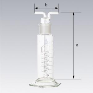 共通すり合わせガス洗浄びん　ウォルター式 250mL セット [014610-250]