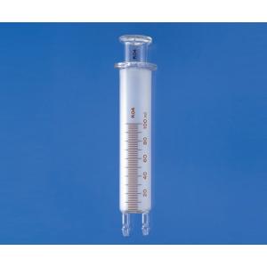 ガラス製注入筒　Ｔｙｐｅ１　２本筒先 [1-9509-01]