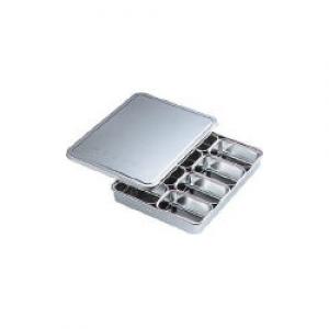 スギコ　１８－８検食用容器田型日付入８個入２８４×２２０×４６　ＫＳ－９０１ KS-901