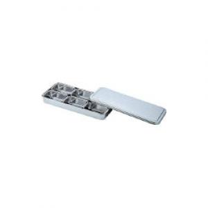 スギコ　１８－８検食用容器田型日付入６個入３２８×１４７×４６　ＫＳ－８０１ KS-801