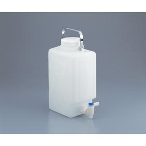 フッ素加工活栓付角型瓶２３２７−００５０ [1-6487-02]
