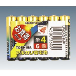 アルカリ電池ＬＲ０３ＡＧ　６ＭＰ（単４） [1-6711-04]