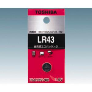 ボタン電池　ＬＲ４３ＥＣ [1-6714-03]