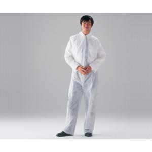 ディスポ不織布製つなぎ服ＣＮ４０１Ａ−Ｌ [1-7051-01]
