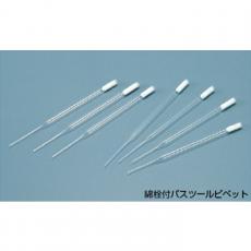 綿栓付パスツールピペット B-9（7×227×約134mm）/KN3317241