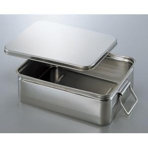 不锈钢盆（带把手）ステン蓋付バット（手付き）TRAY SUS