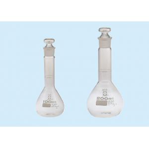 柴田　メスフラスコ　短型 |||白　５０ｍｌ  