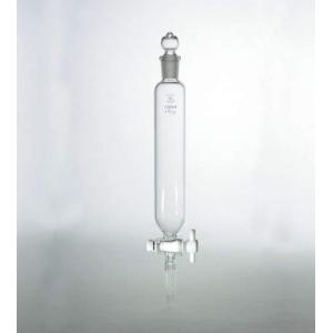 共通分液ロート円筒形１００ｍｌ |||ＰＴＦＥコック付　上１５下１５  