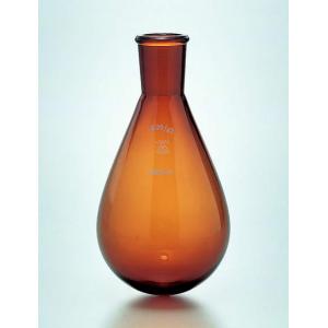 共通摺合せナス型フラスコ　茶色 |||２００ｍｌ　栓１５／２５  