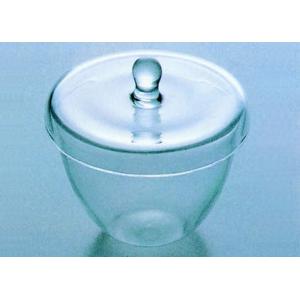 透明石英ルツボ　フタ付 |||６０ｍｌ　φ６２×５５  