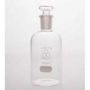 三商印　透明摺合せ試薬瓶 |||細口　白　１０００ml　２９／３２  