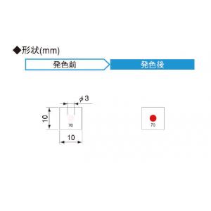 サーモカラーセンサー　不可逆 |||１Ｍ１０５　２０枚入  