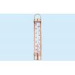 銅枠入水温計　アルコール |||－２０～１００℃　２℃目盛  